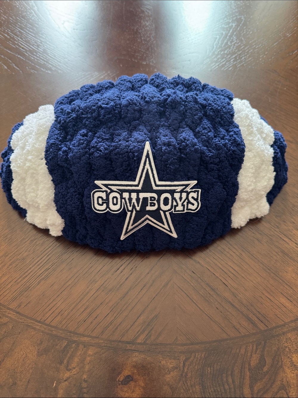 Dallas Cowboys Desktop Football in Navy Blue and White